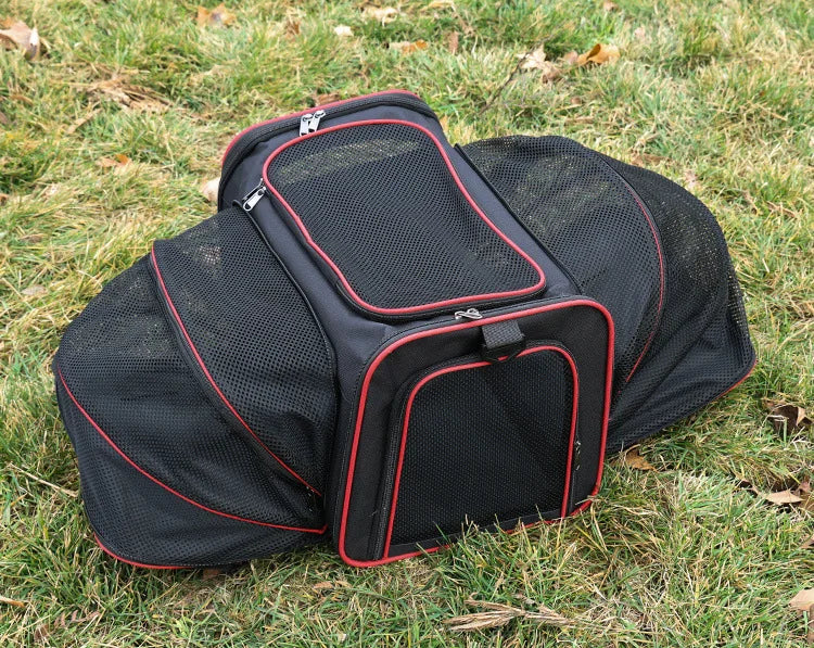 Trasportino Espandibile per Cani Piccoli e Gatti – Borsa Pieghevole Traspirante S/L