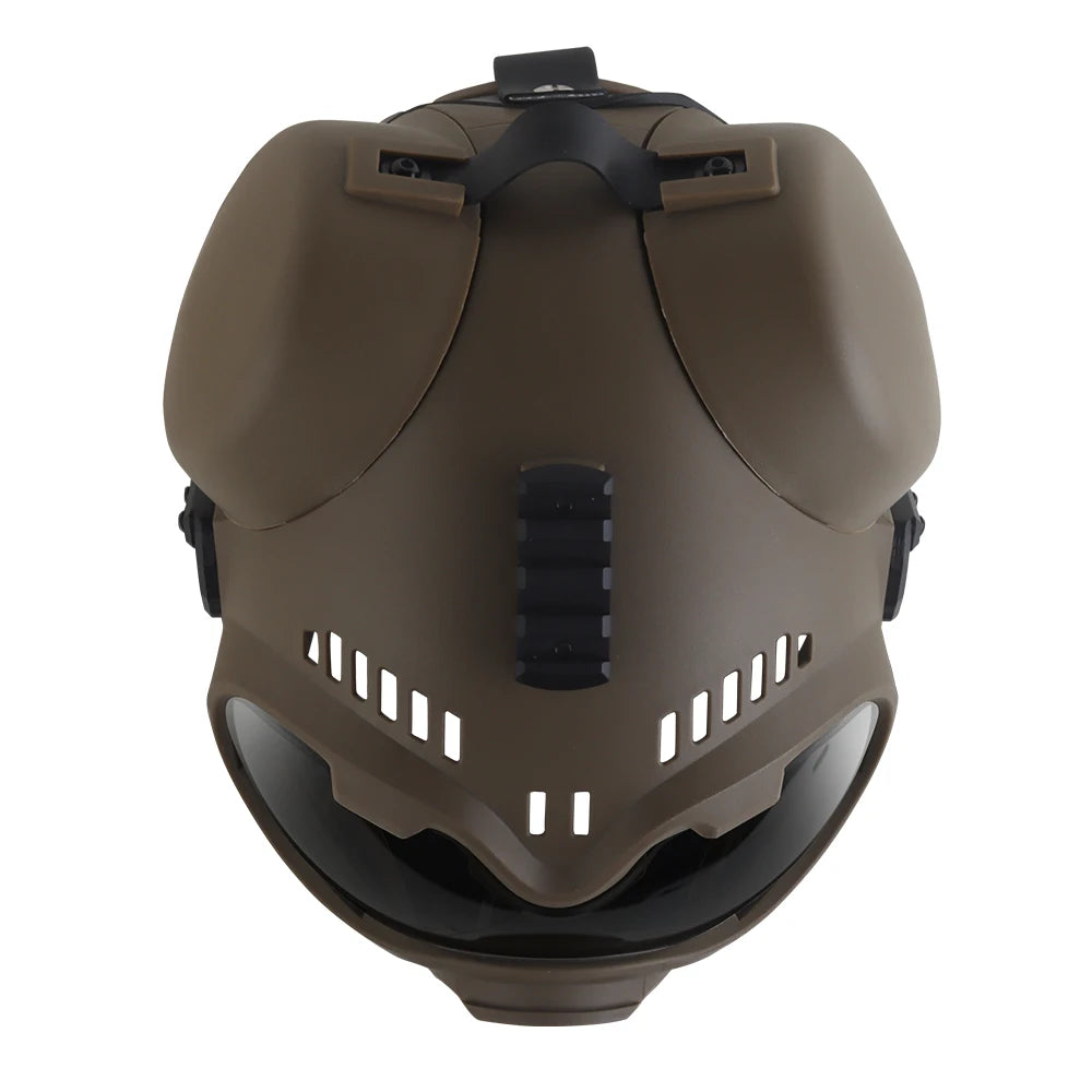 Casco Tattico K9 per Cani da Lavoro con Occhiali Protettivi e Guide Laterali