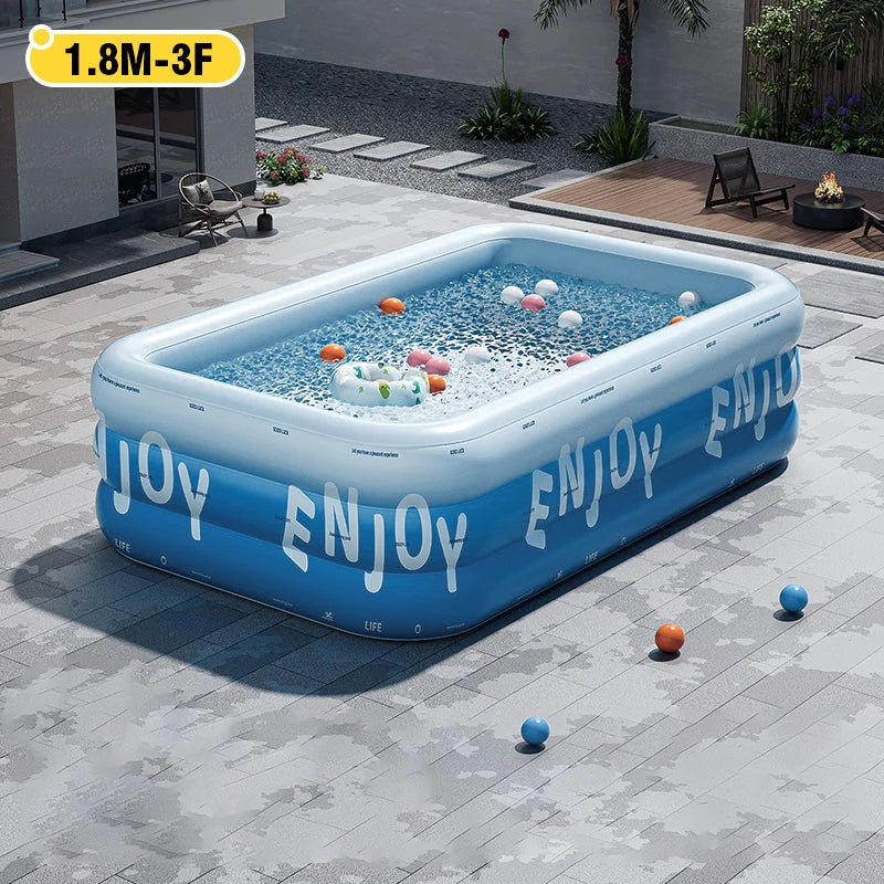 Piscina Gonfiabile Familiare con Tettuccio Parasole | 1.8m / 2.1m / 2.6m - Partenopet