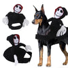 Costume Mietitore Halloween per Cani – Scheletro Rider Divertente per Cani Piccoli, Medi e Grandi