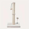 Tiragraffi a Colonna Premium Basic – Postazione in Sisal Naturale con Pallina Pendente per Gatti Indoor - Partenopet