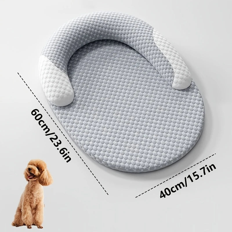 Cooling Dog Bed Oval – Cuccia Refrigerante Ovale per Cani e Gatti, Letto Rinfrescante ad Alta Dissipazione di Calore con Cuscino Ergonomico e Fodera Lavabile