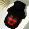 Felpa Calda per Cani e Gatti Love Plaid – Abbigliamento Autunno/Inverno S-5XL