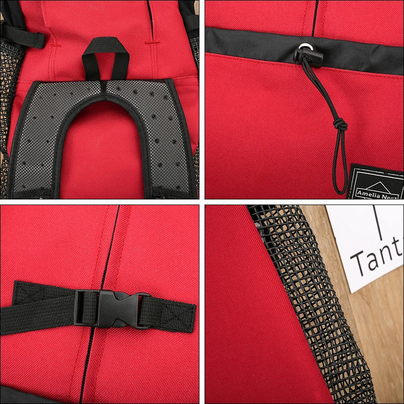 Zaino Porta Cane Professionale in Nylon Rinforzato – Trasportino da Spalla ad Alta Traspirabilità per Cani Piccoli e Medi, Ideale per Trekking, Outdoor e Ciclismo