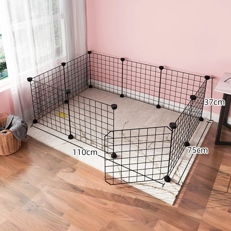 Recinto Modulare per Cani e Cuccioli | Box da Interno in Rete Metallica con Porta