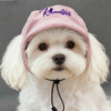 Cappello Personalizzato per Cani e Gatti con Nome Ricamato | Regolabile in Velluto a Coste