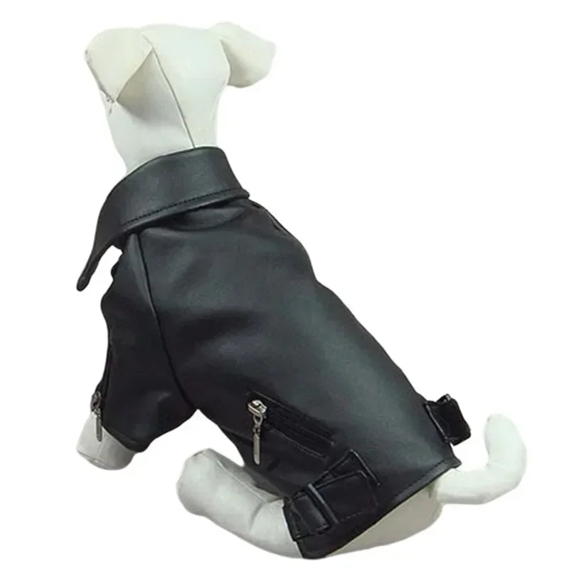 Giacca Invernale per Cani Stile Pelle | Cappotto Caldo XS-XXL