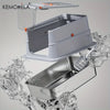 Lettiera Chiusa XXL per Gatti con Base in Acciaio Inox e Tetto Removibile 60×41×39 cm