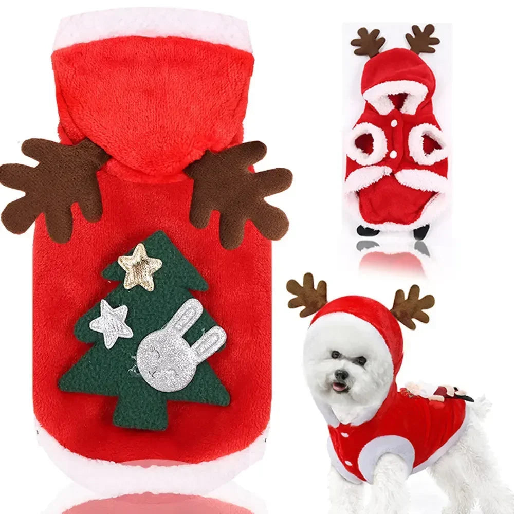 Vestiti Natalizi per Cani e Gatti Cappotti di Natale per Cani e Gatti