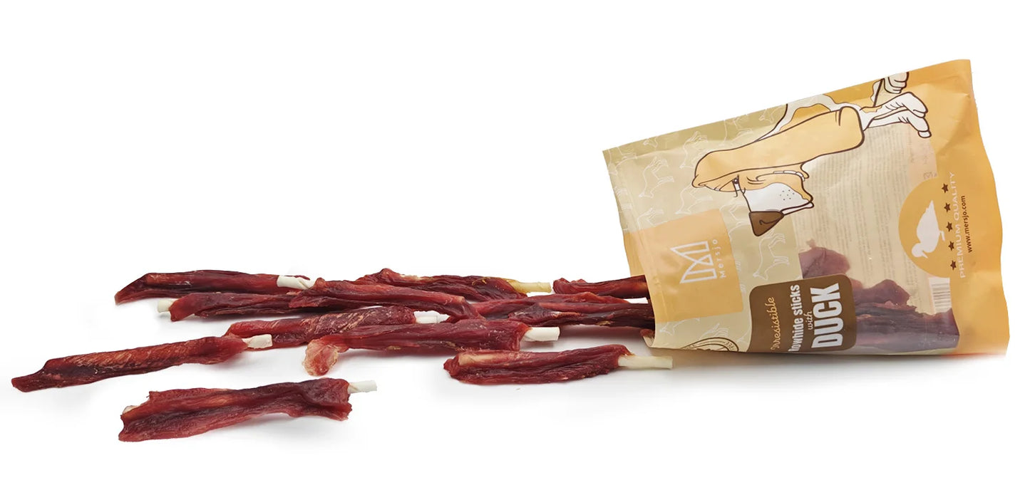 Bastoncini Masticativi per Cani con Anatra Mersjo 500 g – 61% Anatra