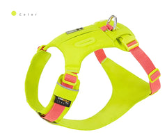 Pettorina Riflettente per Cani Regolabile con Porta Sacchetti – Nylon Resistente XXS-XL – YELLOW