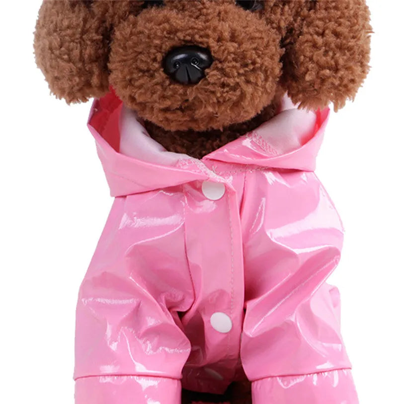 Impermeabile per Cani con Cappuccio e Dettagli Riflettenti | S-XL