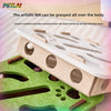 Cat Toy Felt Maze Box – Scatola Labirinto Interattiva in Feltro per Gatti, Gioco di Intelligenza con Fori "Dig Hole" e Palline con Campanello per Stimolazione Mentale del Gattino