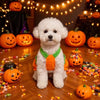 Costume Zucca Halloween per Cani e Gatti – Vestito Arancione Regolabile