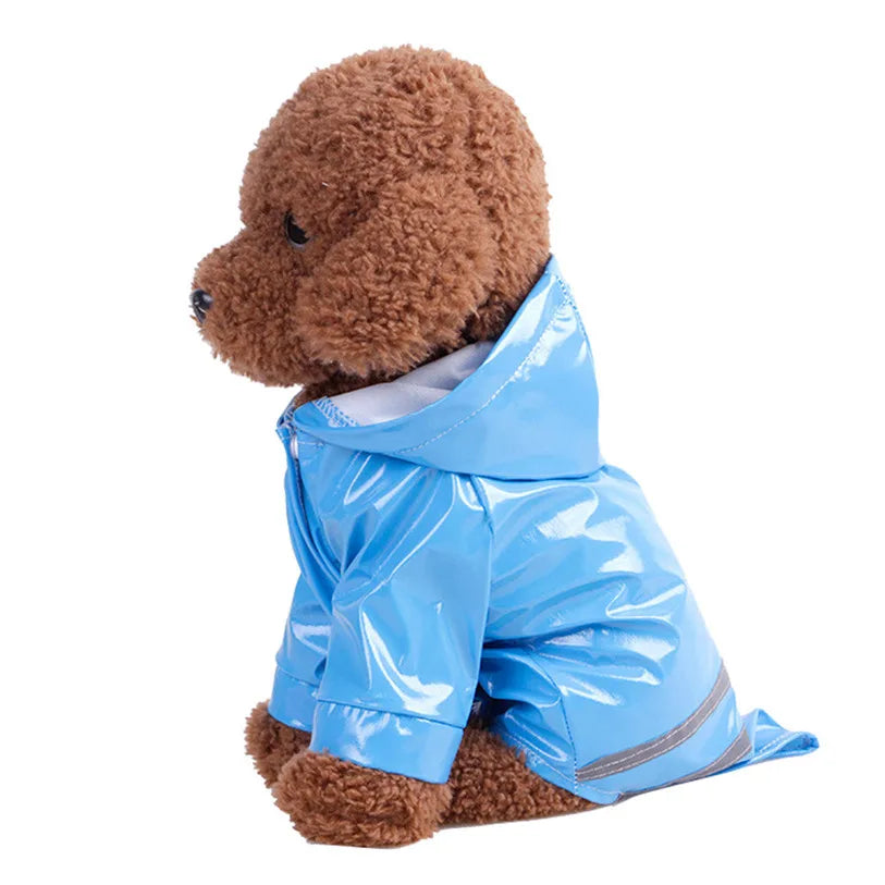 Impermeabile per Cani con Cappuccio e Dettagli Riflettenti | S-XL