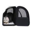 Zaino Trasportino Espandibile per Gatti e Cani di Piccola Taglia | Trasportino con Rete Traspirante, Parasole e Tasche Porta Accessori