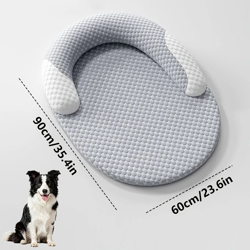 Cooling Dog Bed Oval – Cuccia Refrigerante Ovale per Cani e Gatti, Letto Rinfrescante ad Alta Dissipazione di Calore con Cuscino Ergonomico e Fodera Lavabile