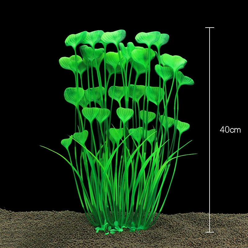 Pianta Artificiale per Acquario – Decorazione Realistica in Plastica – Erba Acquatica Subacquea per Allestimento Vasca Pesci