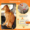 Cintura di Sicurezza per Cani in Auto con Doppia Corda | Guinzaglio Riflettente con Moschettone Girevole a 360°