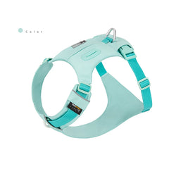 Pettorina Riflettente per Cani Regolabile con Porta Sacchetti – Nylon Resistente XXS-XL – Aqua Green
