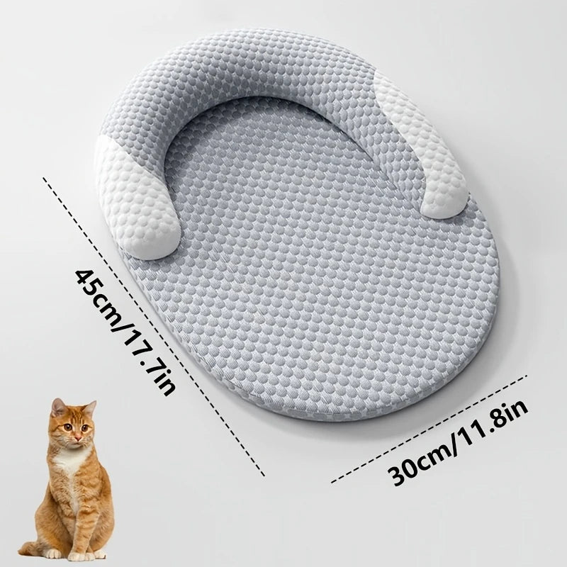 Cooling Dog Bed Oval – Cuccia Refrigerante Ovale per Cani e Gatti, Letto Rinfrescante ad Alta Dissipazione di Calore con Cuscino Ergonomico e Fodera Lavabile