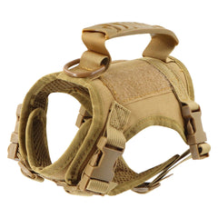 Pettorina Tattica per Gatti Antifuga Regolabile con Maniglia | Taglia Unica – Brown harness