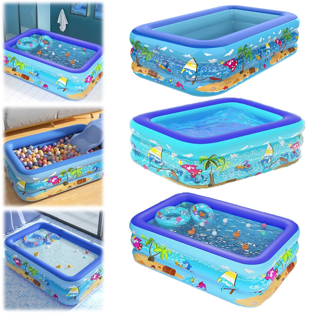 Piscina Gonfiabile Bambini Cartoon in PVC Spessorato | S / M - Partenopet
