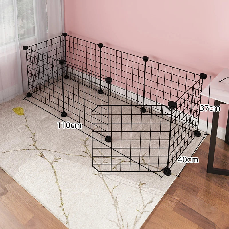 Recinto Modulare per Cani e Cuccioli | Box da Interno in Rete Metallica con Porta