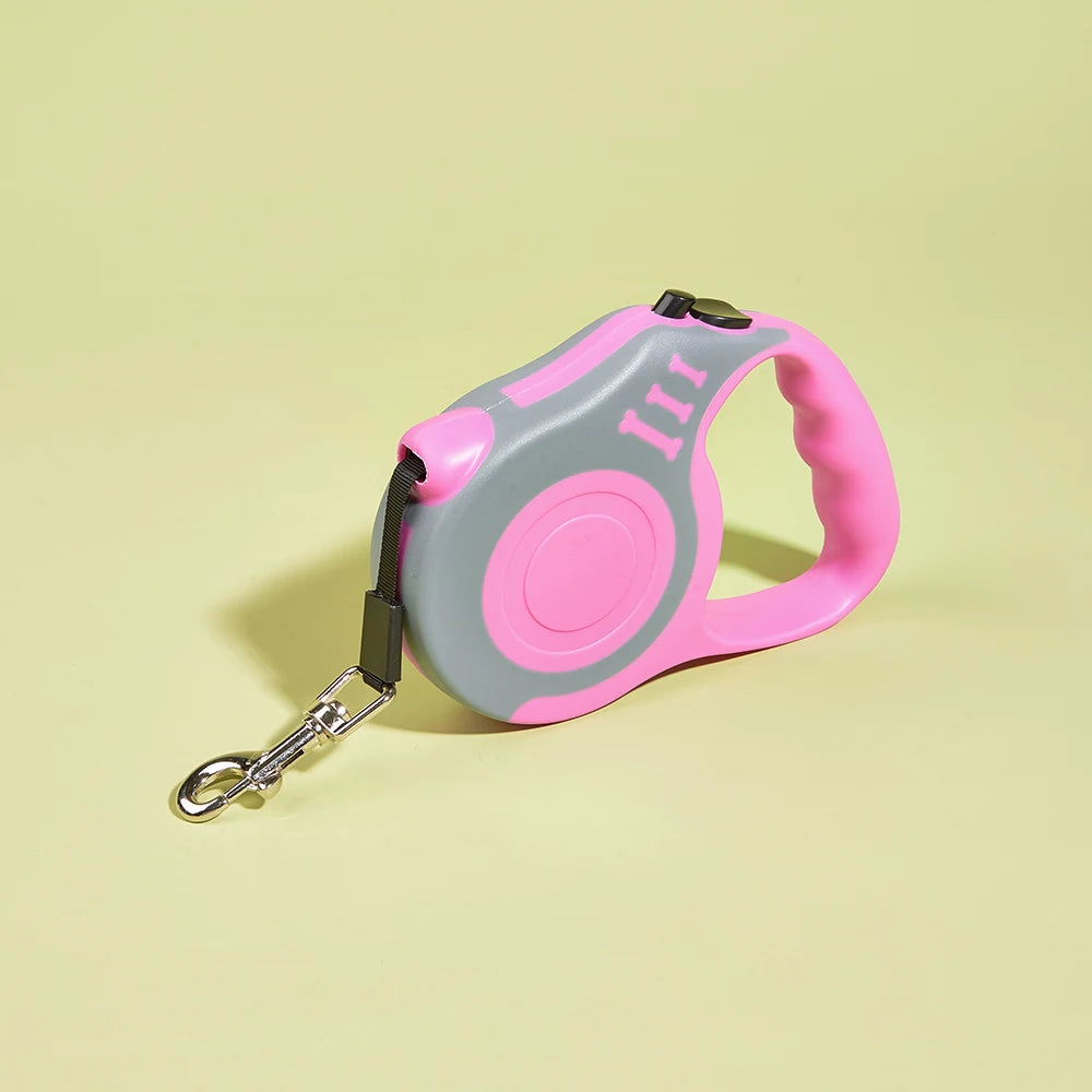 Guinzaglio Retrattile per Cani 3 m o 5 m – Automatico con Blocco e Maniglia Ergonomica