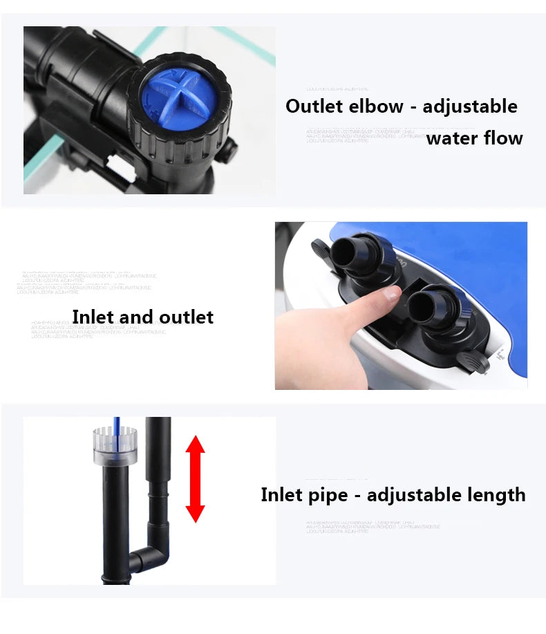 SunSun HW-3000 Filtro Esterno Acquario con UV 9W e Display LCD | 1200-3000 L/h - Partenopet