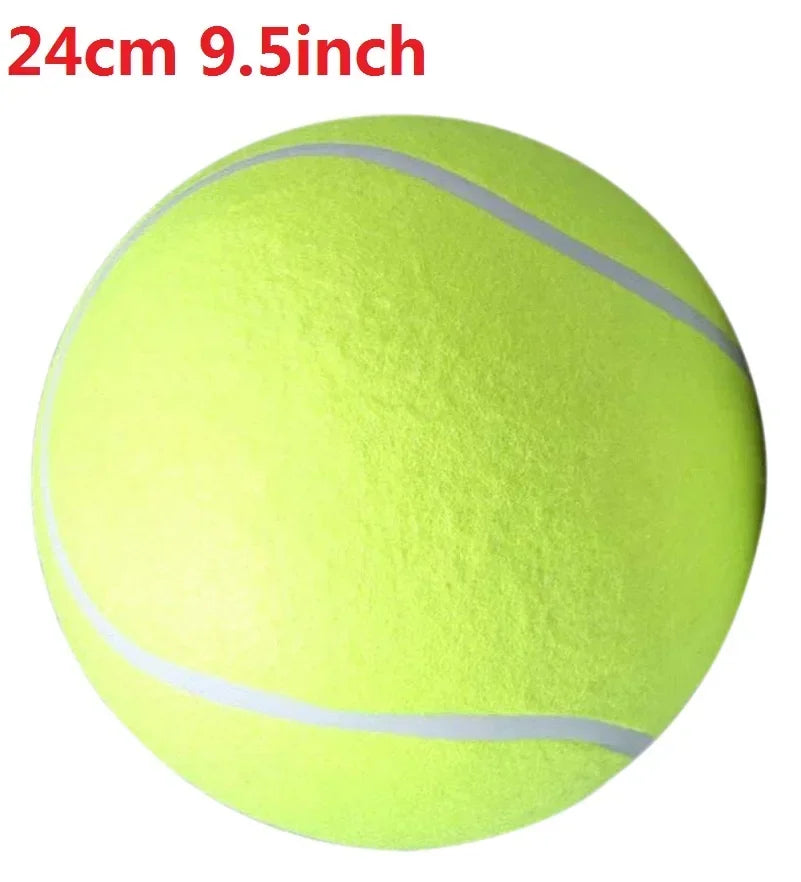 Palla da Tennis Gigante per Cani 18/20,5/24 cm – Gioco Resistente per Cani di Taglia Media e Grande