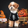 Costume Scheletro Halloween per Cani Fosforescente – Tutina Nera per Cani Piccoli e Medi