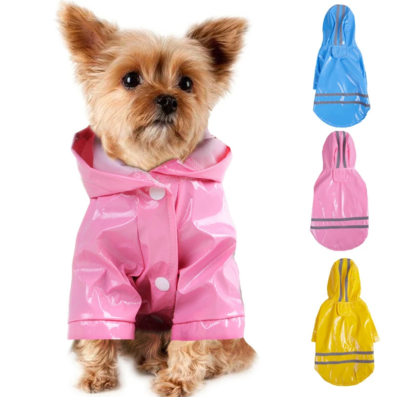 Impermeabile per Cani con Cappuccio e Dettagli Riflettenti | S-XL