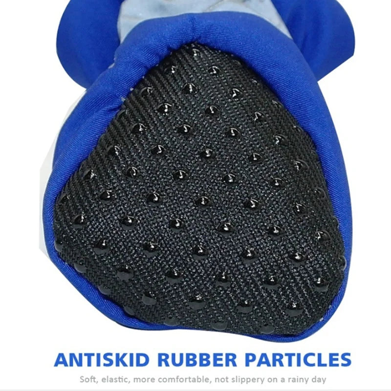 Scarpette Antipioggia per Cani – Set 4 Scarpe Antiscivolo Regolabili per Zampe – XXS-XXL