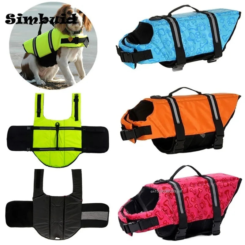 Dog Life Jacket Reflective Adjustable | Giubbotto Salvagente Regolabile per Cani