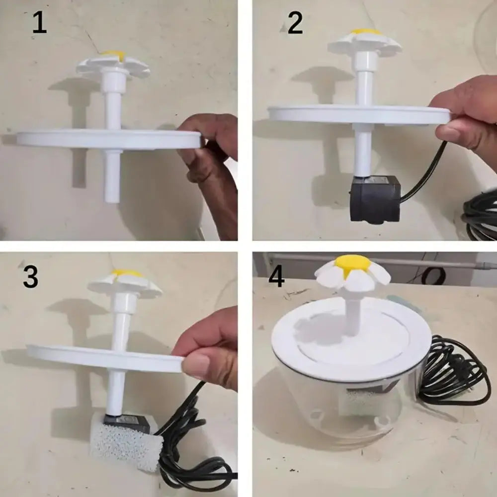 Fontanella Automatica per Gatti 1,2 L con Filtro – Distributore Acqua USB Silenzioso a Ricircolo