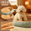 Cuccia Divano per Cani e Gatti 50×40 cm – Letto Morbido Invernale in Peluche con Bordi Rialzati