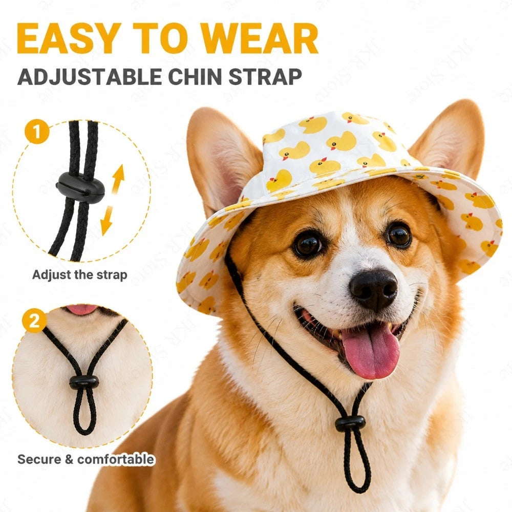 Cappellino Regolabile per Cani | Adjustable Dog Hat con Protezione Solare