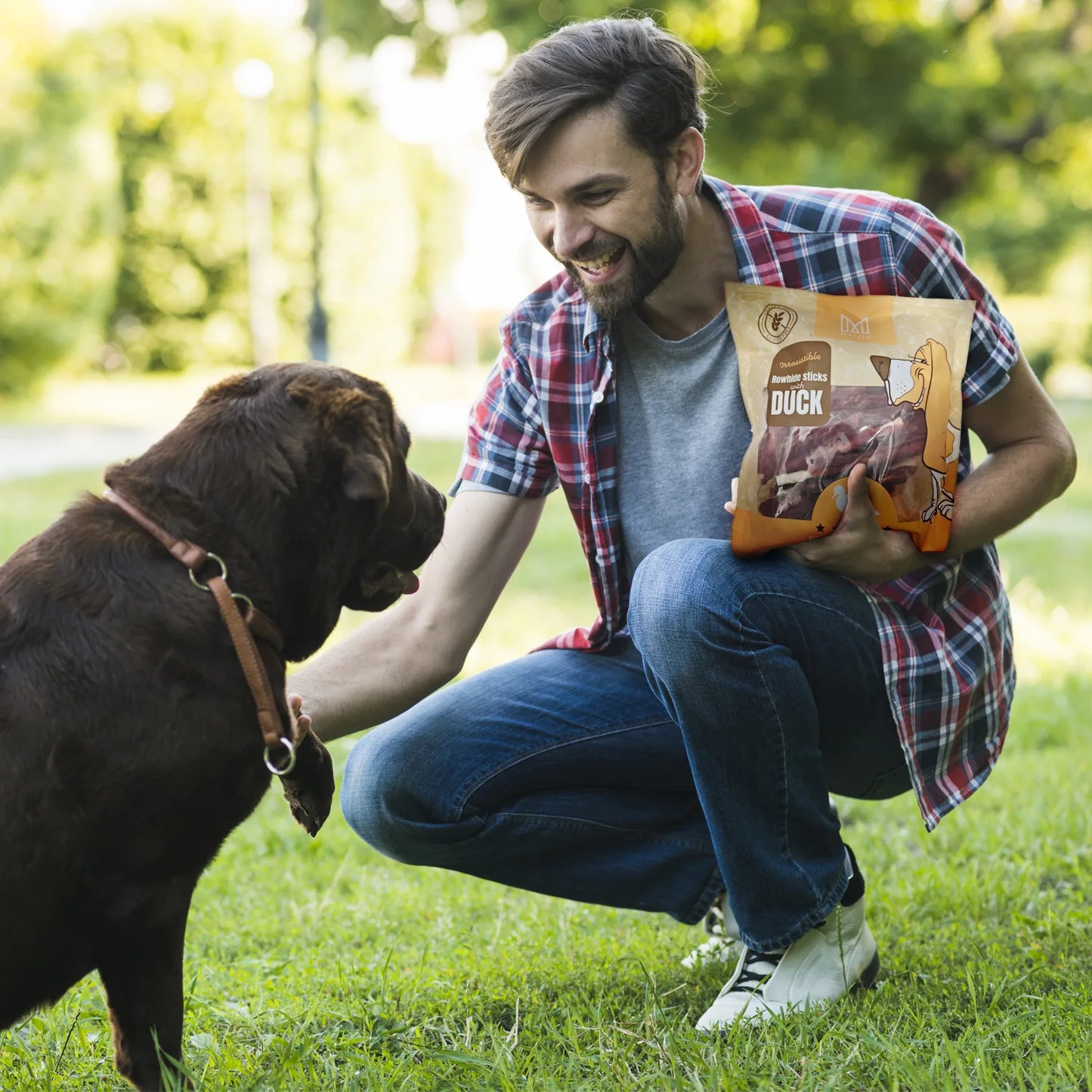 Bastoncini Masticativi per Cani con Anatra Mersjo 500 g – 61% Anatra