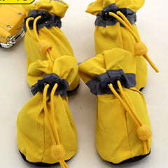 Scarpe Invernali per Cani e Gatti con Pile, Suola Antiscivolo e Dettagli Riflettenti – dark blue-4pcs