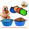 Ciotola Pieghevole Portatile in Silicone e TPR per Cani e Gatti, Ciotola da Viaggio Salvaspazio per Cibo e Acqua (Outdoor e Trekking)