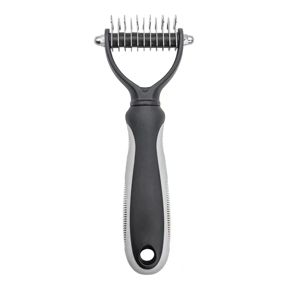 Spazzola Sottopelo Professionale per Cani e Gatti – Pettine Taglianodi e Strumento Deshedding per Rimozione del Pelo Morto