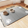 Pet Feeding Mat – Tappetino Sottociotola Super Assorbente per Cani e Gatti, Tovaglietta Impermeabile in Gomma ad Asciugatura Rapida per Cibo e Acqua - Partenopet