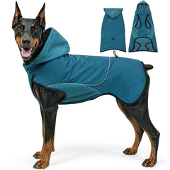 Cappotto Invernale per Cani con Cappuccio e Fascia Riflettente | S-XXXL – Green