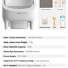 Laresar MINI-F Smart Litter Box – Lettiera Automatica Autopulente per Gatti con Monitoraggio App, Sensori Infrarossi e Aromaterapia