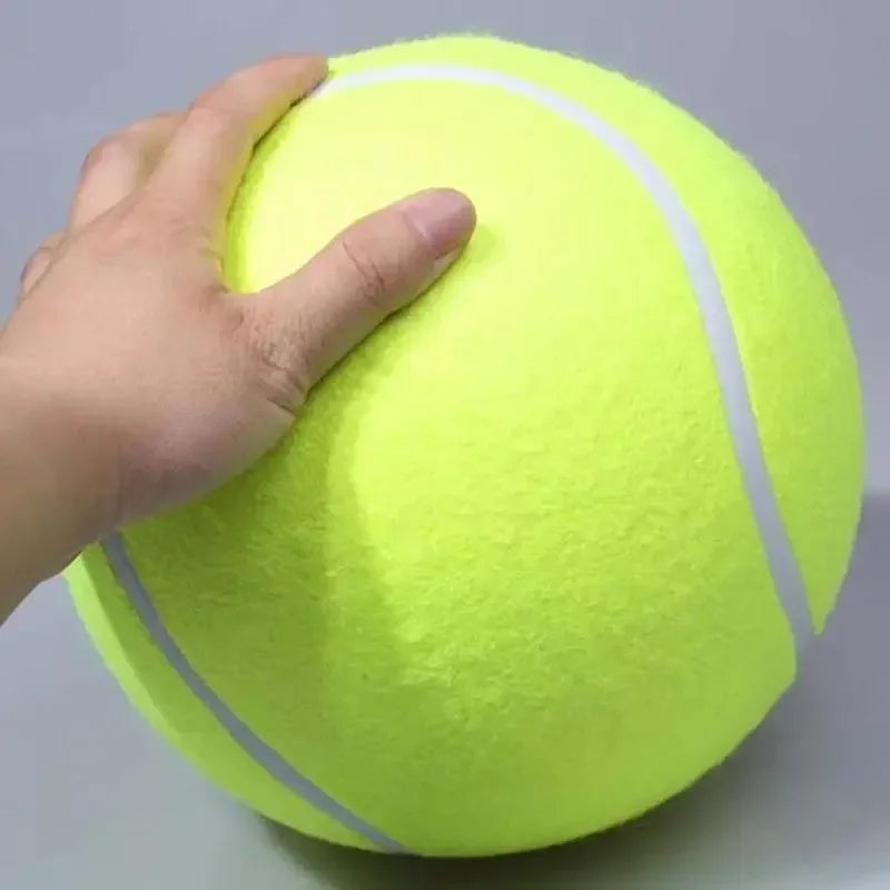 Palla da Tennis Gigante per Cani 18/20,5/24 cm – Gioco Resistente per Cani di Taglia Media e Grande