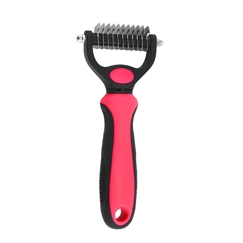 Spazzola Sottopelo Professionale per Cani e Gatti – Pettine Taglianodi e Strumento Deshedding per Rimozione del Pelo Morto