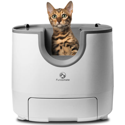 Lettiera Autopulente per Gatti con Design Aperto | Self-Cleaning Cat Litter Box Smart XXL