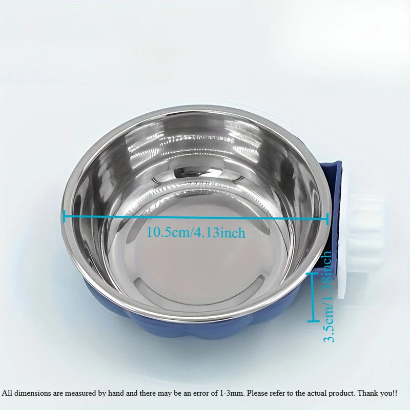 Ciotola Sospesa a Forma di Zucca per Gabbie | Acciaio Inox e PP Ø 10,5 cm