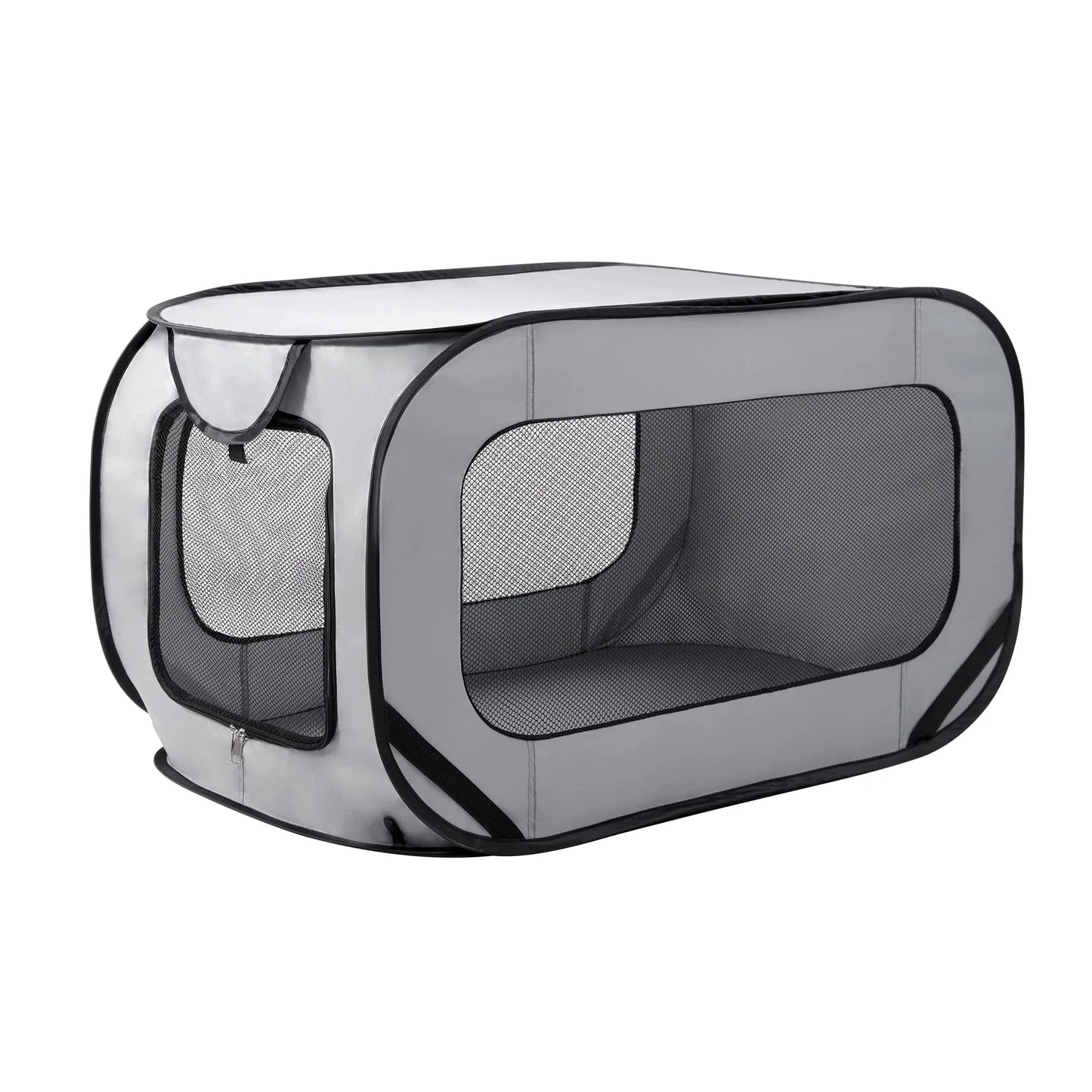 Trasportino Auto Pieghevole per Cani e Gatti 91 cm - Box Pop-Up da Interno e Esterno - Cuccia da Viaggio Portatile